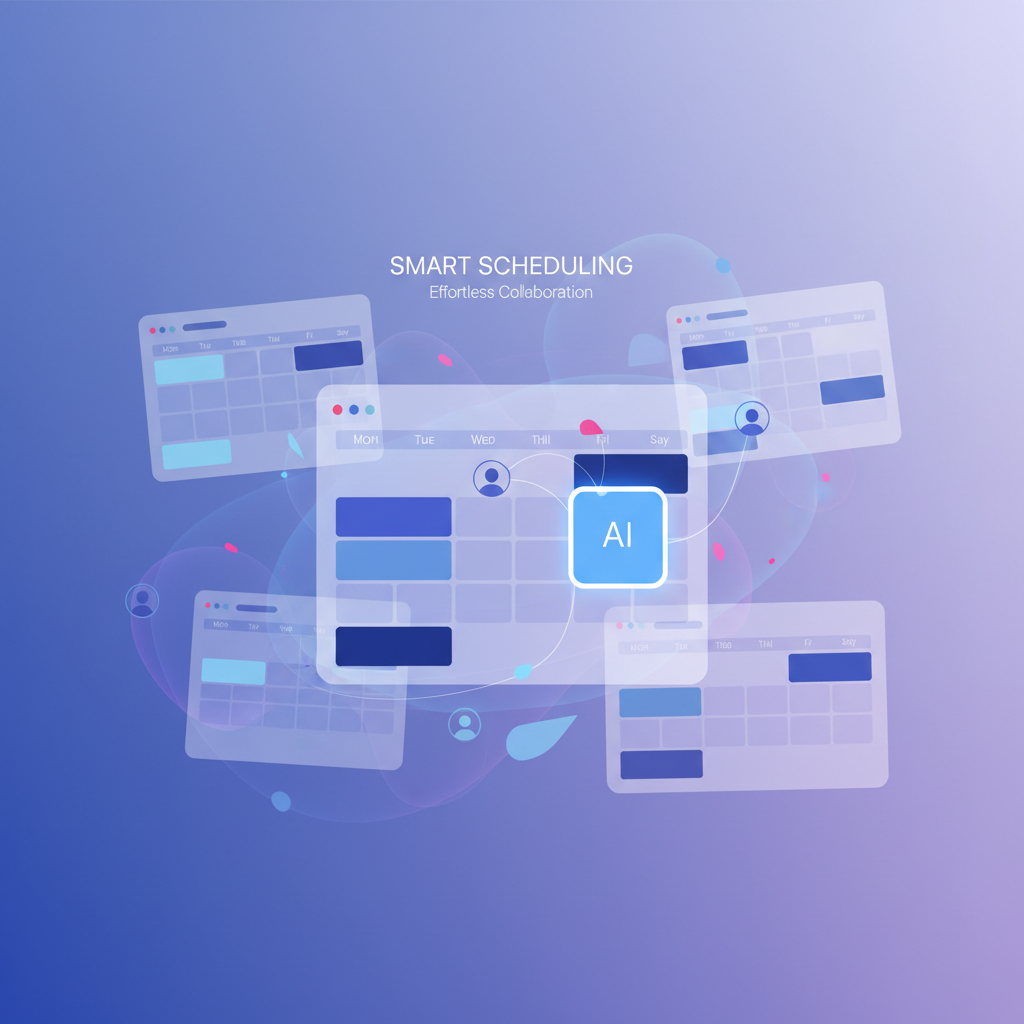 Comparison of AI calendar tools showing scheduling interfaces side by side